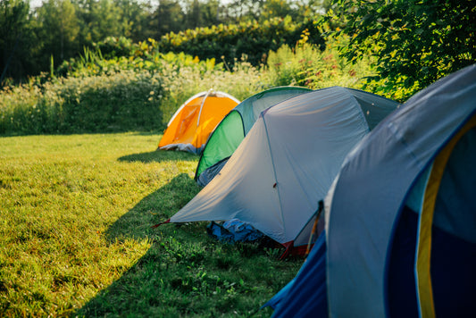 Tents in a row