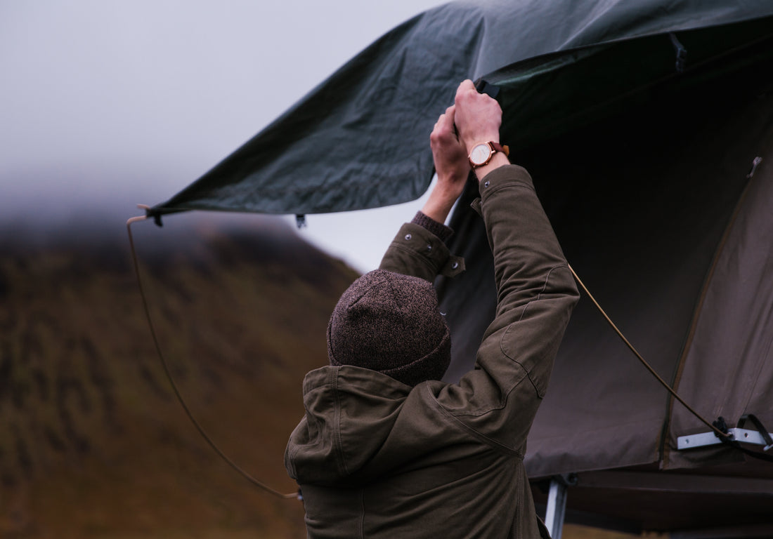 Tie down tent